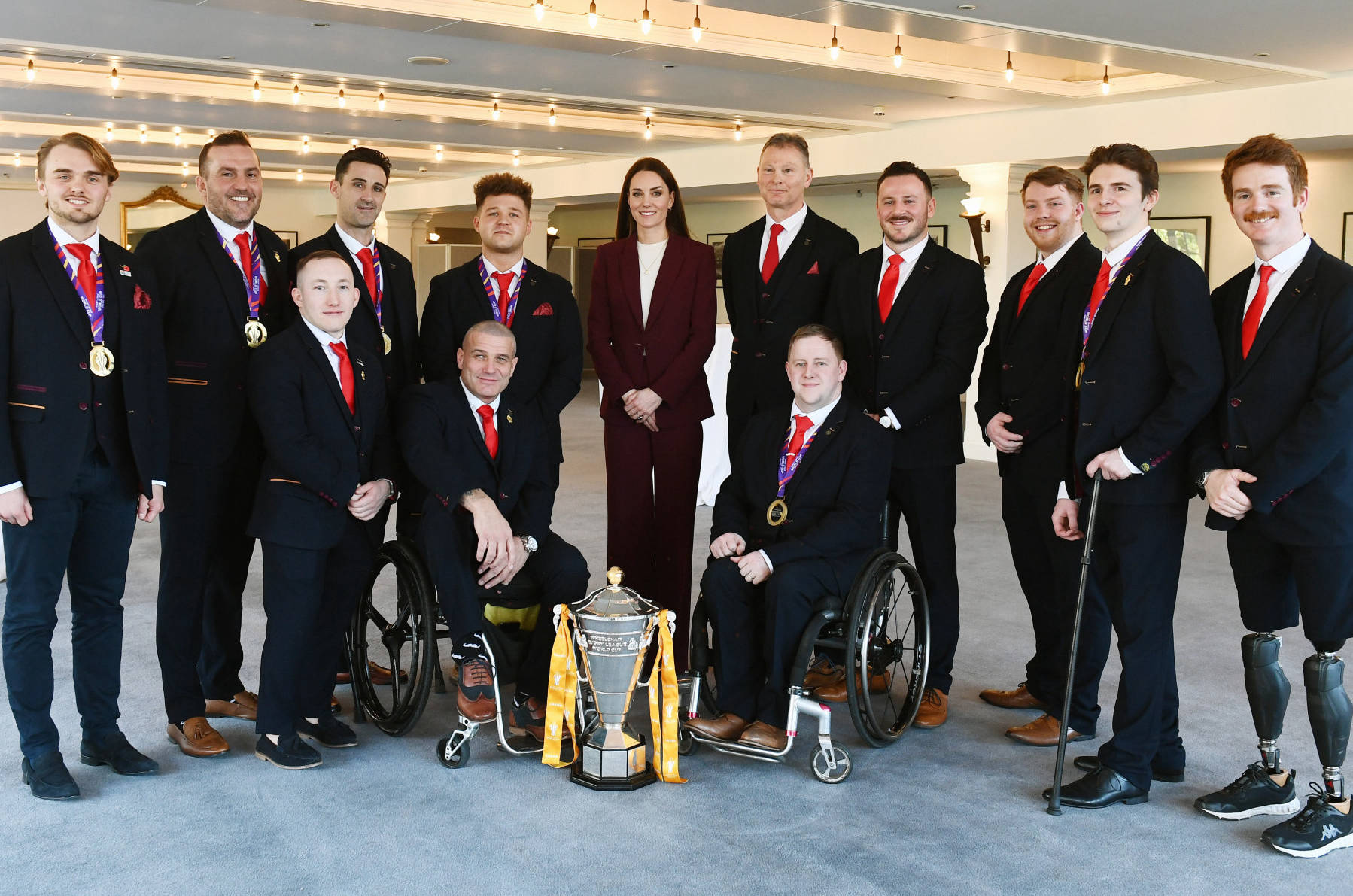 England Wheelchair welcomed by HRH Princess of Wales