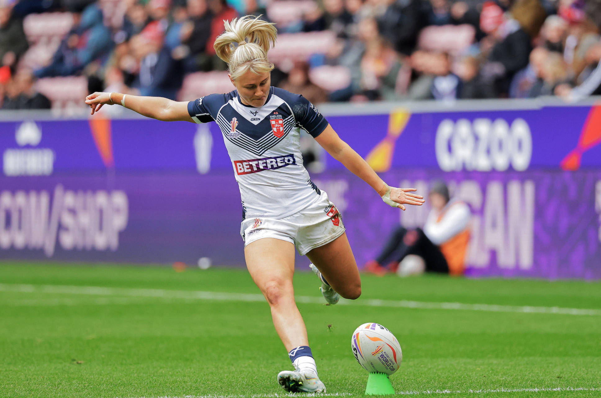 Stanley Rugby Tara Jane Stanley looks ahead clash with France