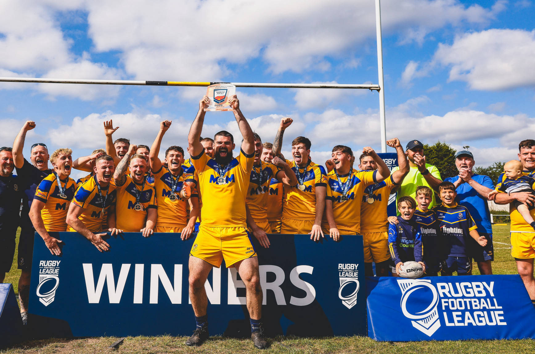 Orrell St James, Wigan St Judes NWML and Ashton Bears ‘A’ celebrate victory on NWML Cup Finals Day