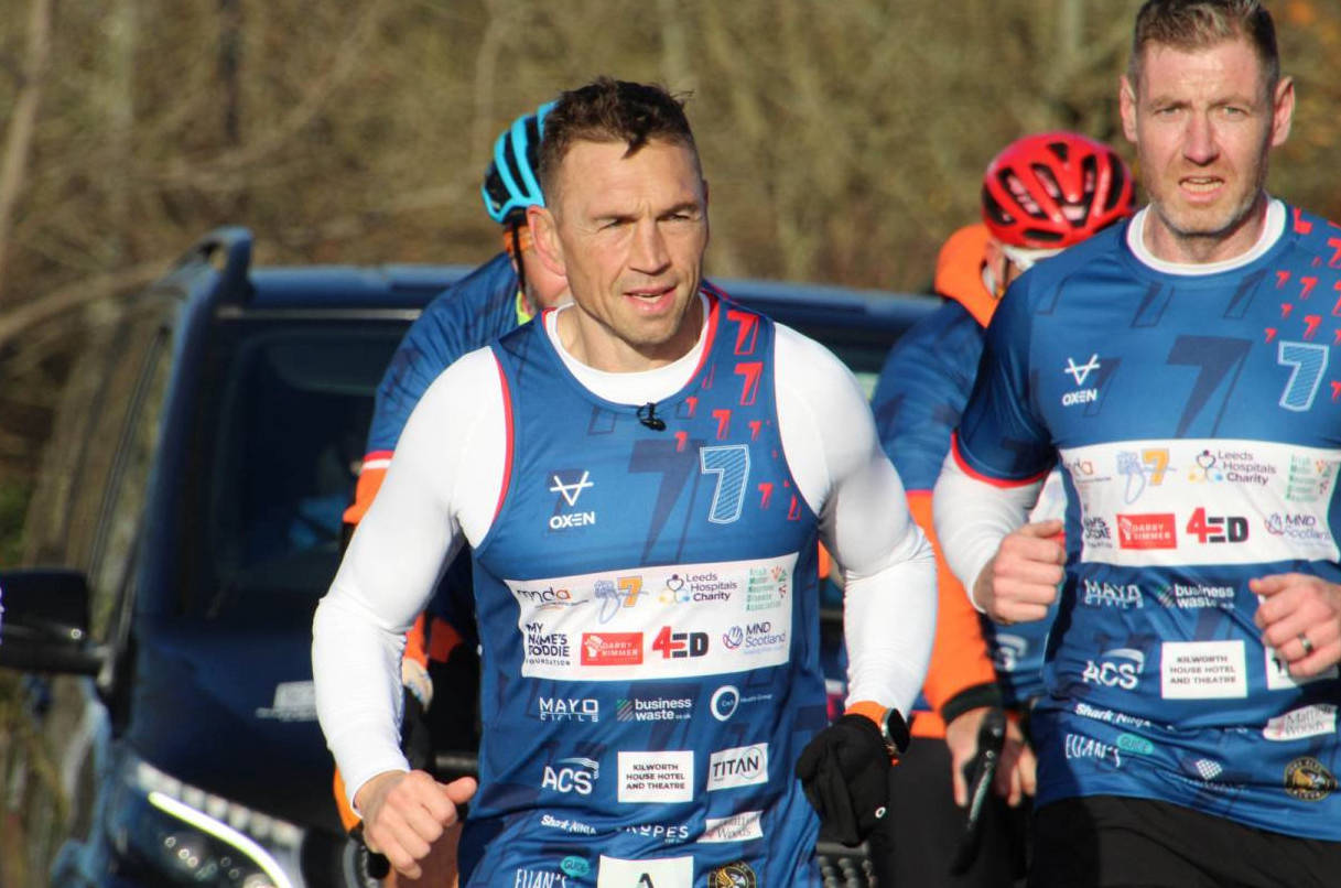 MND fundraiser Kevin Sinfield CBE reveals route for opening day of latest challenge