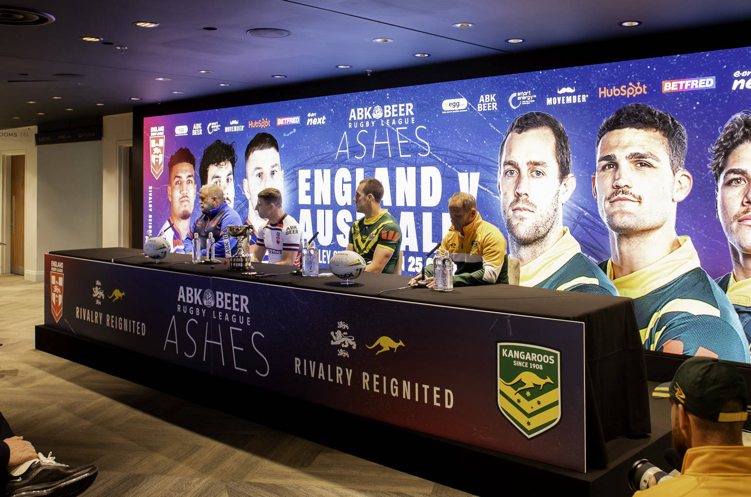Wembley Press Conference | George Williams, Shaun Wane, Isaah Yeo and Kevin Walters | ABK Beer Ashes Series