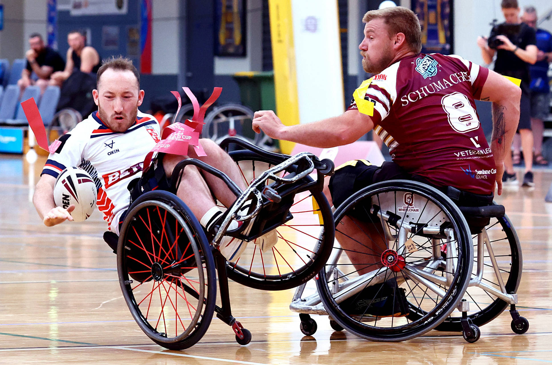England Wheelchair given tough State test by Queensland 