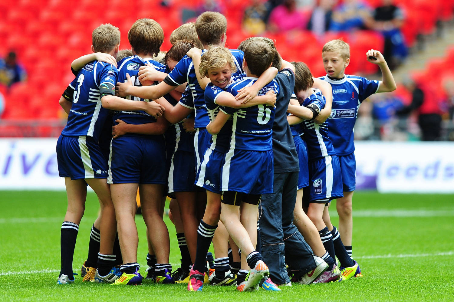 More young people enjoying team sport and much more to do